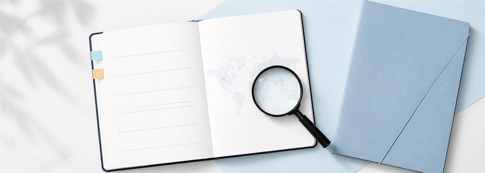 Meeting notes and a map ready for checking common time questions